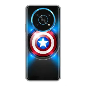 Чехол с Щитом Капитана Америки на Huawei Honor Magic 6 Lite 5G (Яркий Щит Капитана)