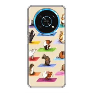 Чехол с Прикольным принтом на Huawei Honor Magic 6 Lite 5G (Ёга свинок)