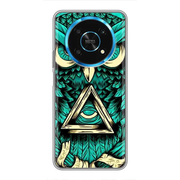 Чехол с рисунком «Зеленая сова» для Huawei Honor Magic 6 Lite 5G Чехол с рисунком «Зеленая сова» для Huawei Honor Magic 6 Lite 5G