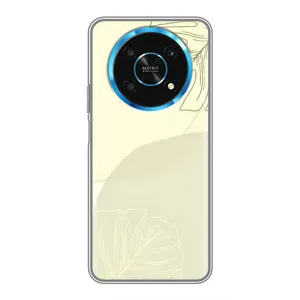 Чохол квітковий дизайн для Huawei Honor Magic 6 Lite 5G (Зелений фон)