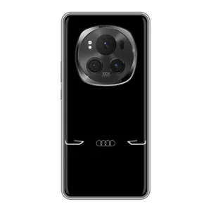 Силиконовый бампер с картинкой машины на Huawei Honor Magic 6 Pro (Силует Audi)
