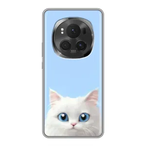 Чехол на тематику: Коты для Huawei Honor Magic 6 Pro (Белый кот)