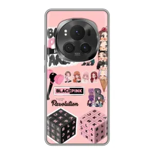 Чехлы с картинкой для Huawei Honor Magic 6 Pro (BLACK PINK коллаж)