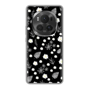 Чохли з тематикою "КВІТИ" на Huawei Honor Magic 6 Pro (цвітіння на чорному)