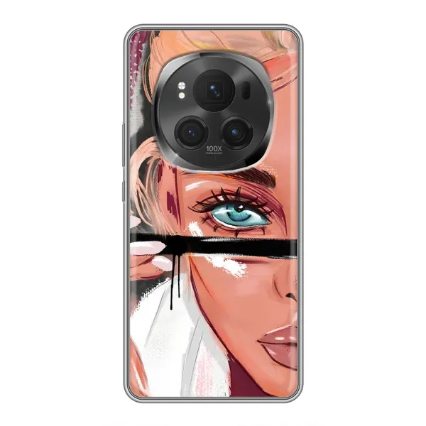 Чехол с рисунком «Девушка и ресницы» для Huawei Honor Magic 6 Pro
