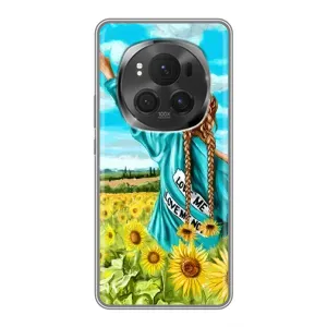 Чехол Стильные девушки на Huawei Honor Magic 6 Pro (Девушка на поле)