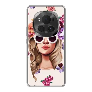 Чехол с рисунком «Девушка в очках» для Huawei Honor Magic 6 Pro