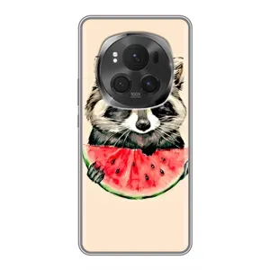 Силиконовый Чехол с Енотами на Huawei Honor Magic 6 Pro (Енот)