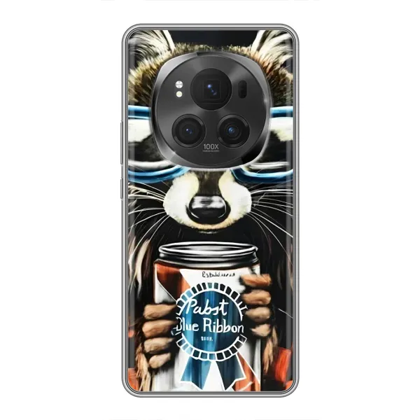 Чехол с рисунком «Енот в очках» для Huawei Honor Magic 6 Pro