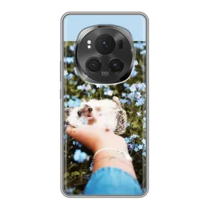 Чехлы с изображением разных животных для Huawei Honor Magic 6 Pro (Ежик на руках)