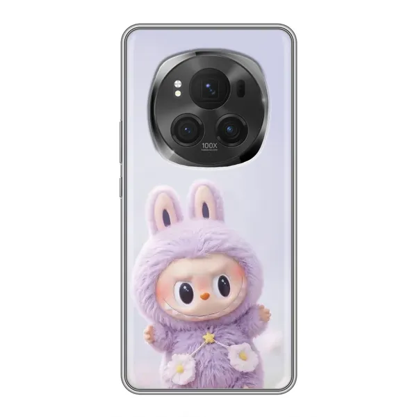 Чехол с рисунком «Фиолетовый Лабубу» для Huawei Honor Magic 6 Pro
