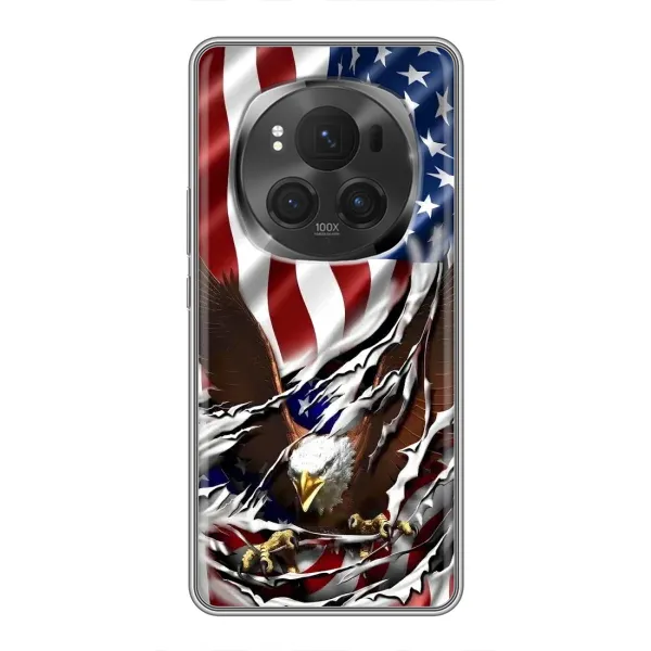 Чехол с рисунком «Флаг USA» для Huawei Honor Magic 6 Pro Чехол с рисунком «Флаг USA» для Huawei Honor Magic 6 Pro