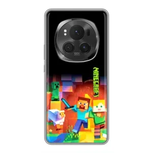 Чехлы для Huawei Honor Magic 6 Pro (Персонажи Майн Крафт) (Герой Майнкрафт)