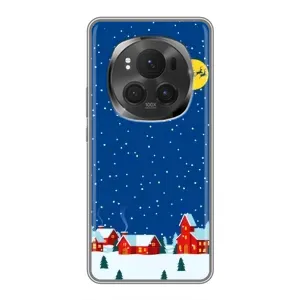 Силіконовий бампер на різдво для Huawei Honor Magic 6 Pro (Місто в снігу)