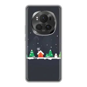 Силіконовий бампер на різдво для Huawei Honor Magic 6 Pro (Місто зимове)