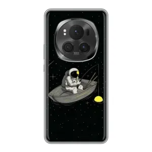 Чехол с рисунком «Космонавт на рыбалке» для Huawei Honor Magic 6 Pro