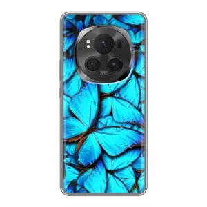 Силиконовый бампер с картинкой животных для Huawei Honor Magic 6 Pro (Крылья бабочек)