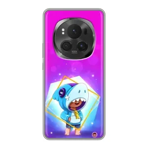 Чехол Бравл Старс для Huawei Honor Magic 6 Pro (Леон в костюме Акулы)
