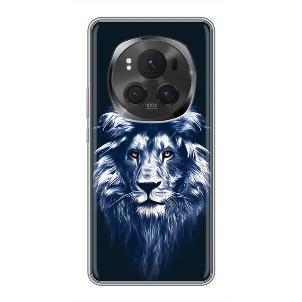 Чехол с рисунком «Лев - синий» для Huawei Honor Magic 6 Pro