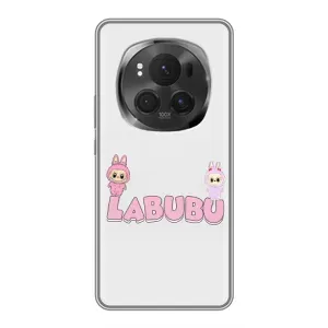 Чехол с принтом Лабубу для Huawei Honor Magic 6 Pro (Логотип Лабубу)