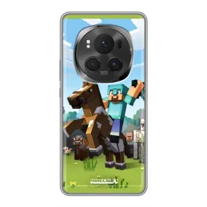 Чехлы для Huawei Honor Magic 6 Pro (Персонажи Майн Крафт) (На коне)