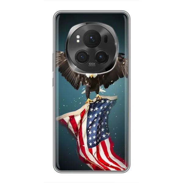 Чехол с рисунком «Орел и флаг» для Huawei Honor Magic 6 Pro Чехол с рисунком «Орел и флаг» для Huawei Honor Magic 6 Pro