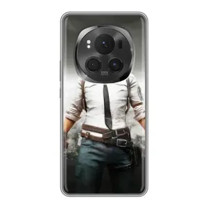 Силиконовый чехол с картинкой "Герой Pubg" на Huawei Honor Magic 6 Pro (Пабг)