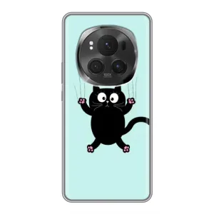 Силіконовий чохол з котиком для Huawei Honor Magic 6 Pro