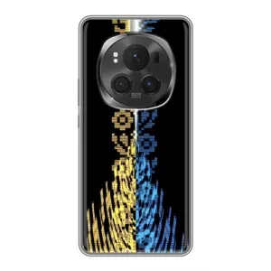 Силиконовый Чехол на Huawei Honor Magic 6 Pro (Патриотическая вышиванка)