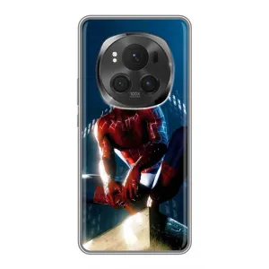 Чехол Супергерой Человека Паука на Huawei Honor Magic 6 Pro (Паук на доме)