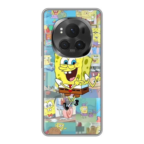 Чехол с рисунком «Радостный Спанч Боб» для Huawei Honor Magic 6 Pro Чехол с рисунком «Радостный Спанч Боб» для Huawei Honor Magic 6 Pro