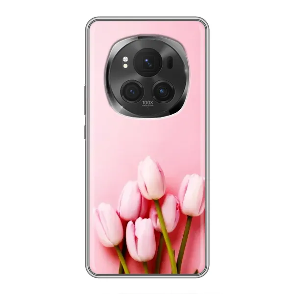 Чехол с рисунком «Розовые тюльпаны» для Huawei Honor Magic 6 Pro Чехол с рисунком «Розовые тюльпаны» для Huawei Honor Magic 6 Pro