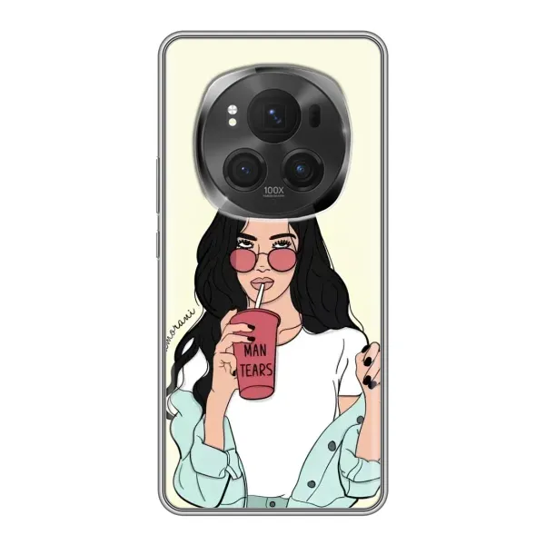 Чехол с рисунком «С напитком» для Huawei Honor Magic 6 Pro