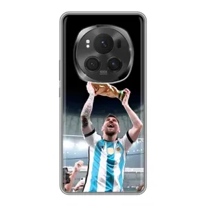 Чехлы Лео Месси Аргентина для Huawei Honor Magic 6 Pro (Счастливый Месси)
