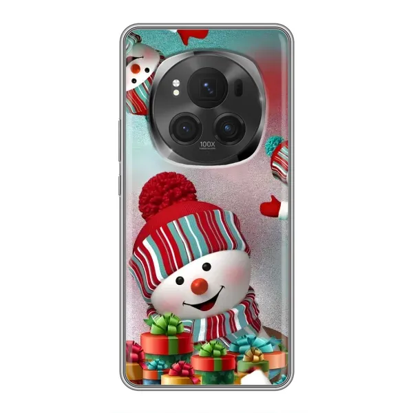 Чехол с рисунком «Снеговик в шапке» для Huawei Honor Magic 6 Pro Чехол с рисунком «Снеговик в шапке» для Huawei Honor Magic 6 Pro