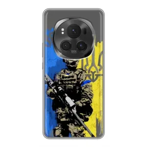 Чехлы с принтом (Воины ЗСУ) для Huawei Honor Magic 6 Pro (Солдат ЗСУ)