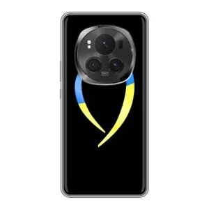 Силиконовый Чехол на Huawei Honor Magic 6 Pro (Я-Украина) (Украинское сердце)