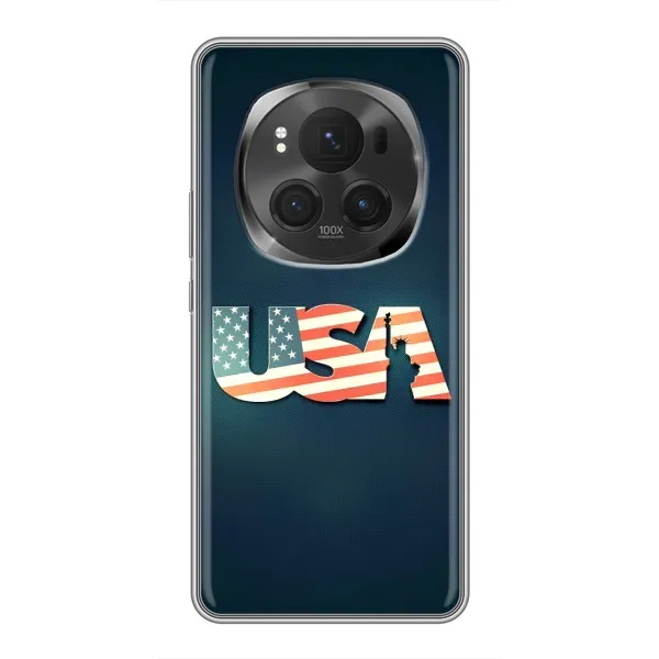 Чехол с рисунком «USA» для Huawei Honor Magic 6 Pro Чехол с рисунком «USA» для Huawei Honor Magic 6 Pro