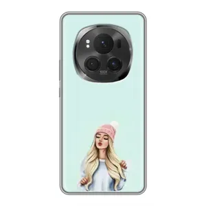 Чехол с рисунком «В шапке» для Huawei Honor Magic 6 Pro