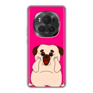 Чехол (ТПУ) Милые собачки для Huawei Honor Magic 6 Pro (Веселый Мопсик)