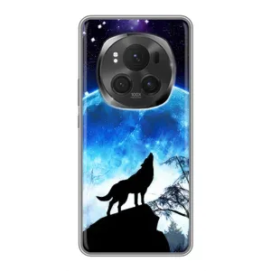 Чехол с Волком на Huawei Honor Magic 6 Pro (Воет на луну)