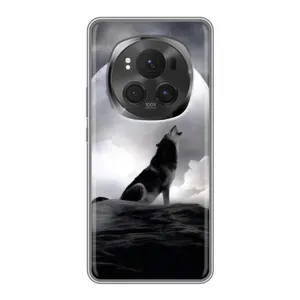Чехол с Волком на Huawei Honor Magic 6 Pro (Волк и луна)