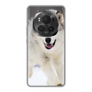 Чехол с Волком на Huawei Honor Magic 6 Pro (Волк на снегу)