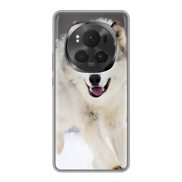 Чехол с рисунком «Волк на снегу» для Huawei Honor Magic 6 Pro