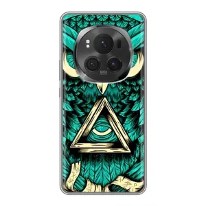 Чехлы с принтом СОВЫ для Huawei Honor Magic 6 Pro (Зеленая сова)