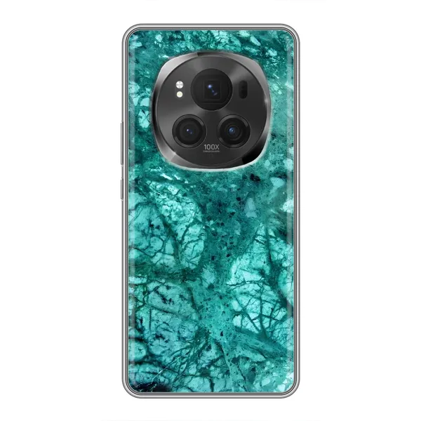 Чехол с рисунком «Зеленый мрамор» для Huawei Honor Magic 6 Pro