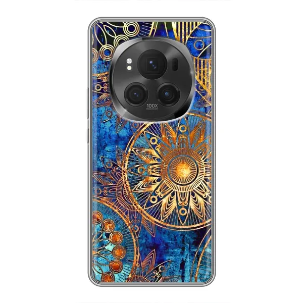 Чехол с рисунком «Золотые узоры» для Huawei Honor Magic 6 Pro