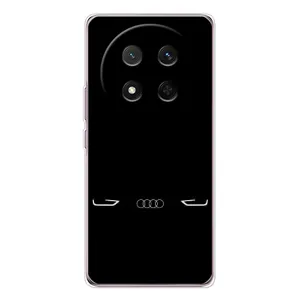 Силиконовый бампер с картинкой машины на Huawei Honor Magic 7 Lite (Силует Audi)
