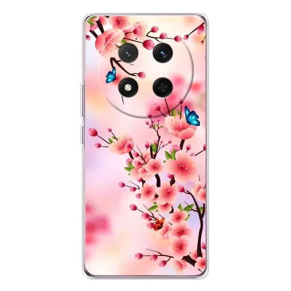 Чехол с рисунком «Бабочки на сакуре» для Huawei Honor Magic 7 Lite Чехол с рисунком «Бабочки на сакуре» для Huawei Honor Magic 7 Lite