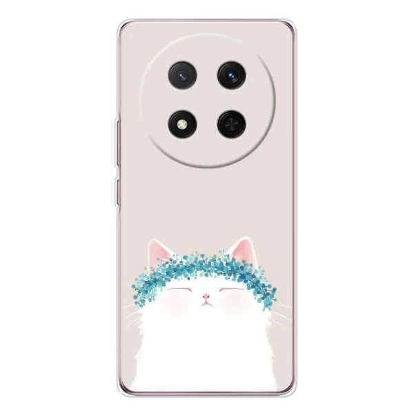 Чехол с рисунком «Белый котик» для Huawei Honor Magic 7 Lite Чехол с рисунком «Белый котик» для Huawei Honor Magic 7 Lite